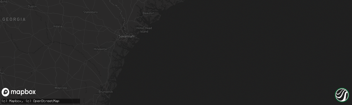 Hail map in Winnabow, NC on October 7, 2012