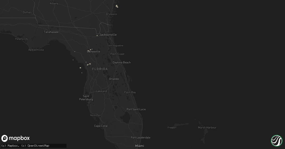 Hail map on October 7, 2012