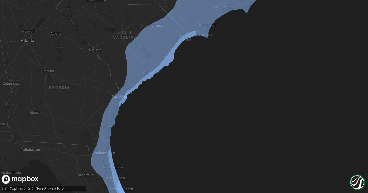 Hail map on October 7, 2016
