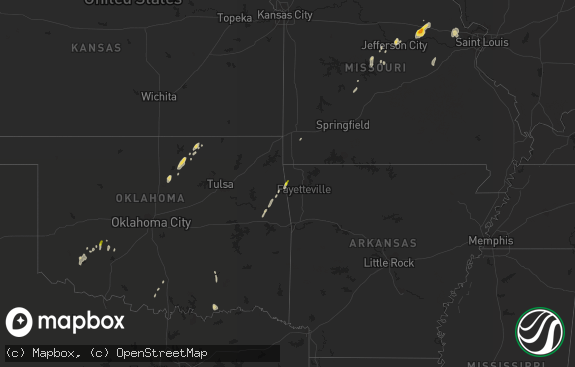 Hail map preview on 10-07-2018