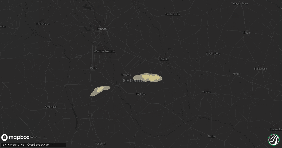 Hail map in Chester, GA on October 7, 2021