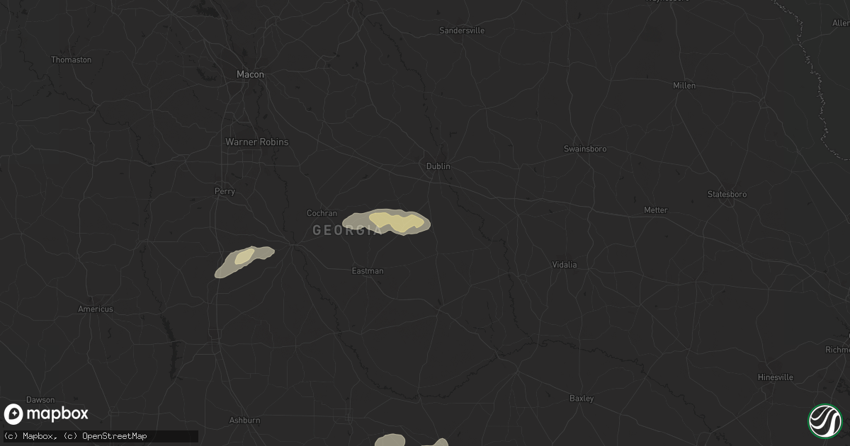 Hail map in Rentz, GA on October 7, 2021