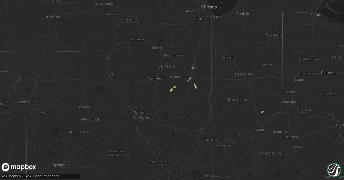 Hail map on October 7, 2021