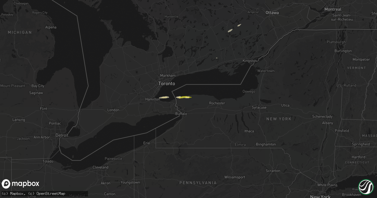 Hail map on October 7, 2026