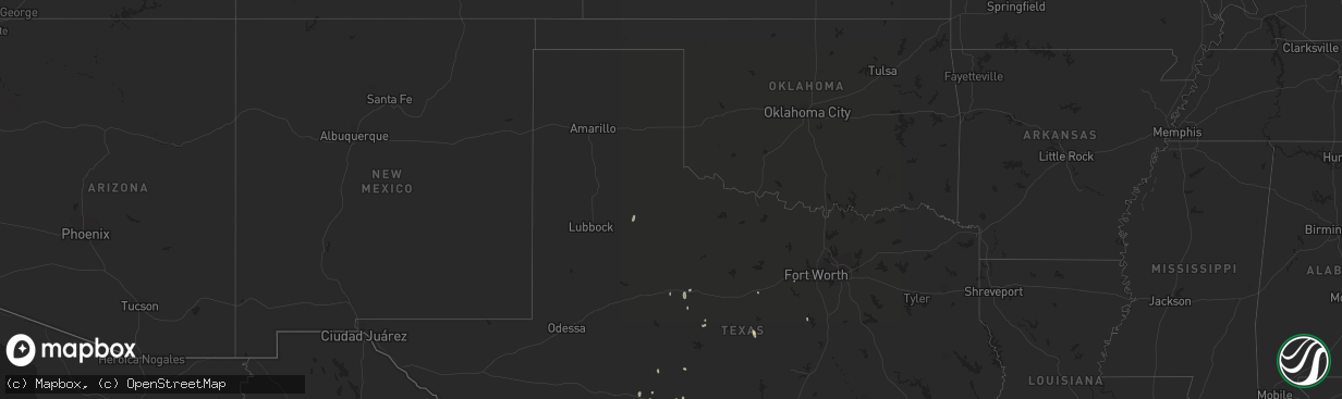 Hail map in Kansas on October 8, 2011