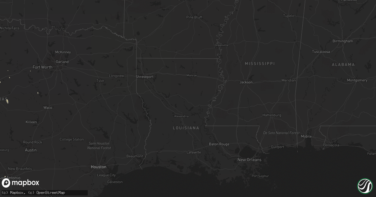 Hail map on October 8, 2011