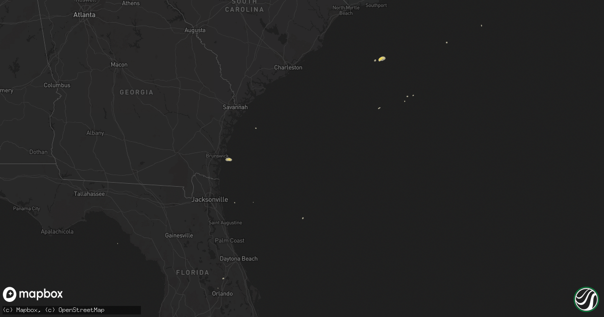 Hail map on October 8, 2012