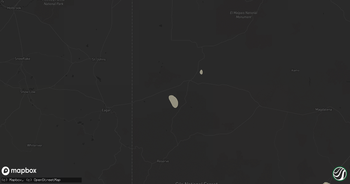 Hail map in Quemado, NM on October 8, 2016