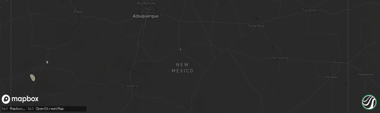 Hail map in Willard, NM on October 8, 2016