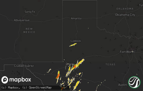 Hail map preview on 10-08-2018