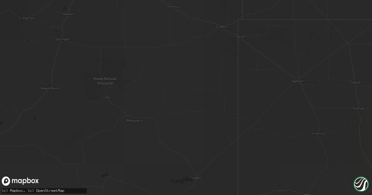Hail map in Socorro, NM on October 8, 2019