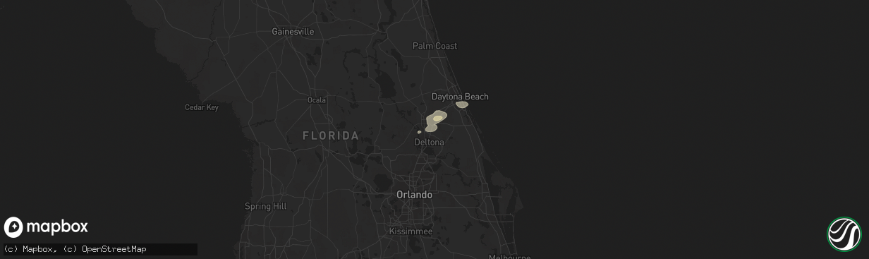 Hail map in Lake Helen, FL on October 8, 2021