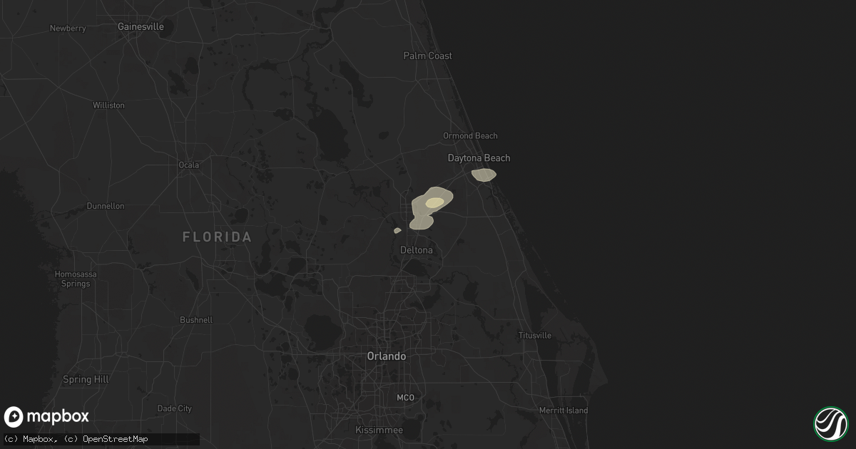 Hail map in Lake Helen, FL on October 8, 2021