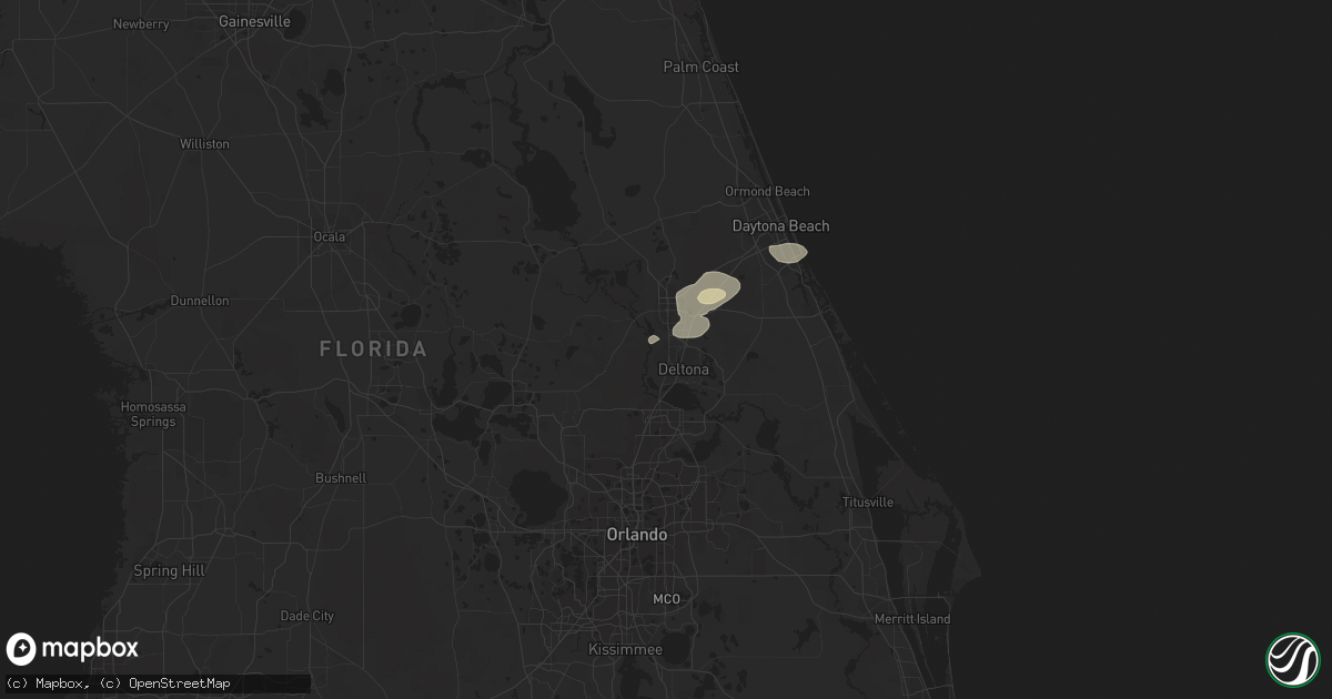 Hail map in Orange City, FL on October 8, 2021