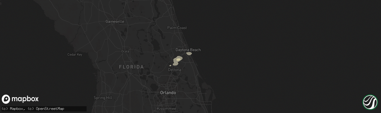 Hail map in Port Orange, FL on October 8, 2021