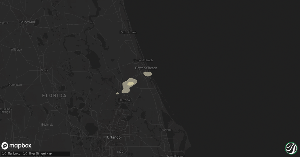 Hail map in Port Orange, FL on October 8, 2021