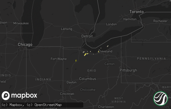 Hail map preview on 10-08-2021