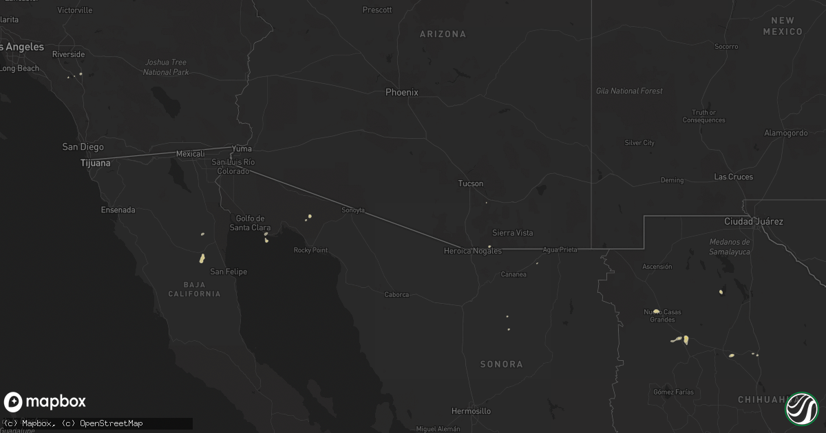 Hail map on October 8, 2022