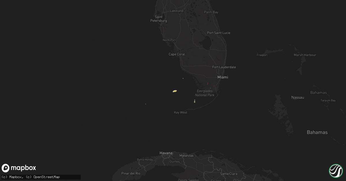 Hail map on October 8, 2024