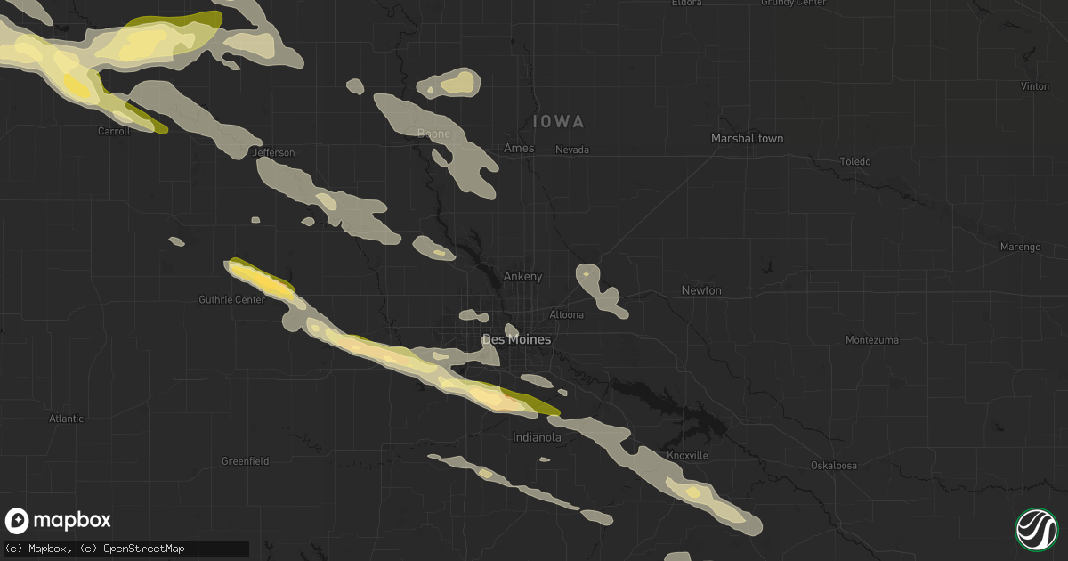 Hail map in Ankeny, IA on October 8, 2026