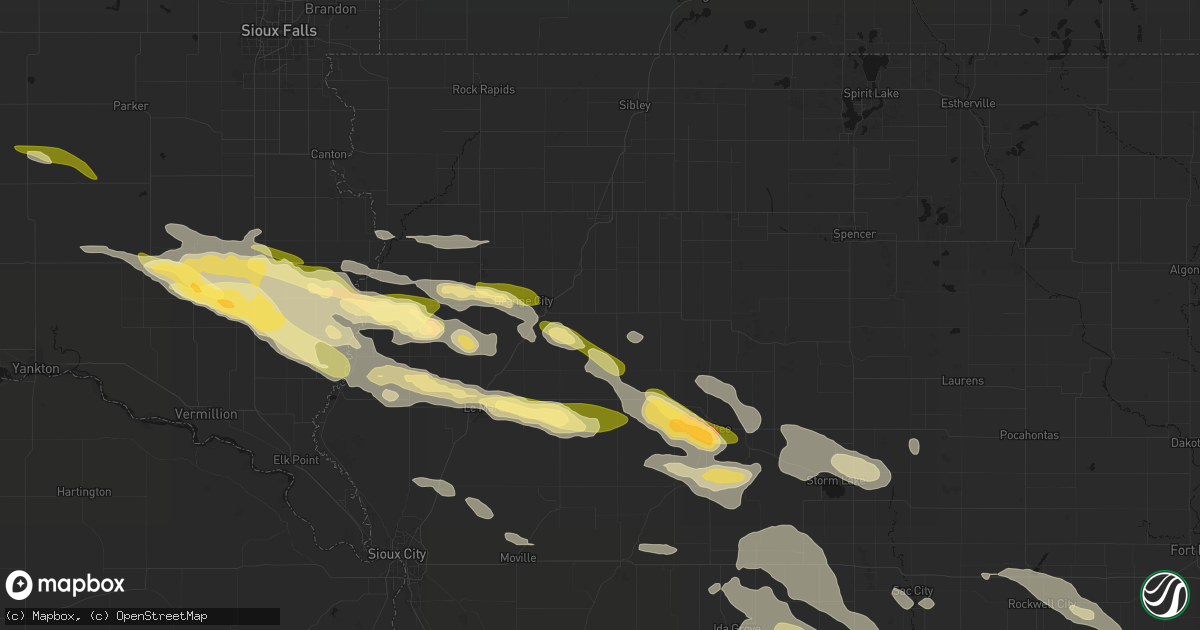 Hail map in Granville, IA on October 8, 2026