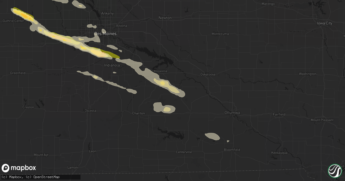 Hail map in Hamilton, IA on October 8, 2026