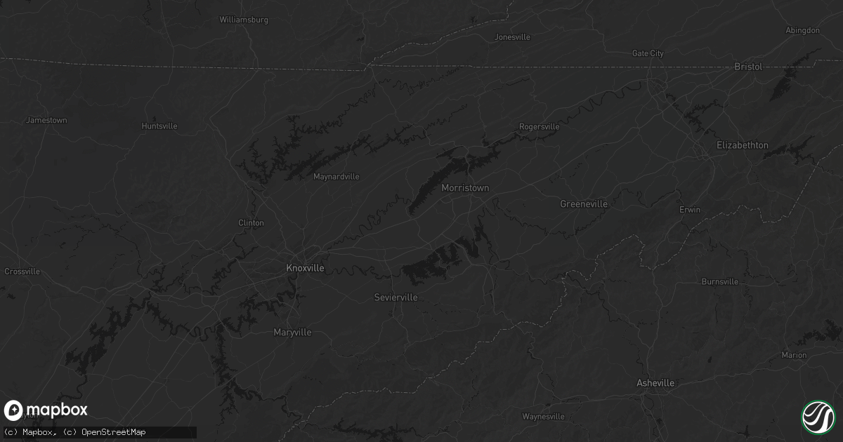 Hail map in Jefferson City, TN on October 8, 2026
