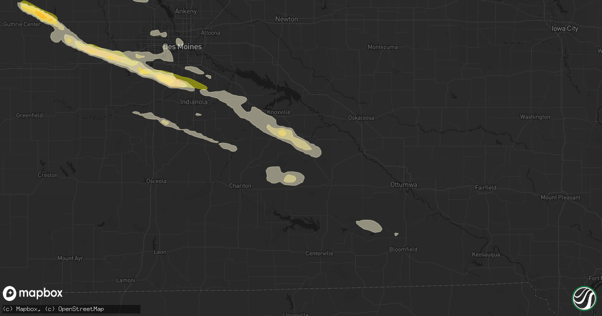 Hail map in Lovilia, IA on October 8, 2026