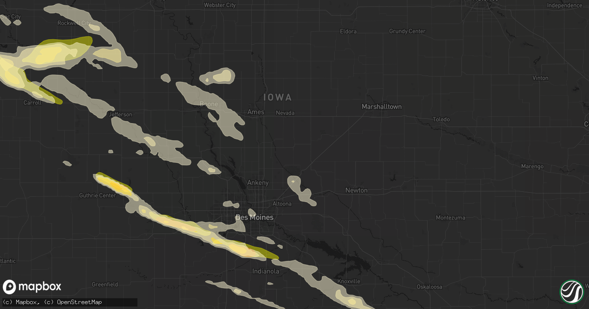 Hail map in Maxwell, IA on October 8, 2026