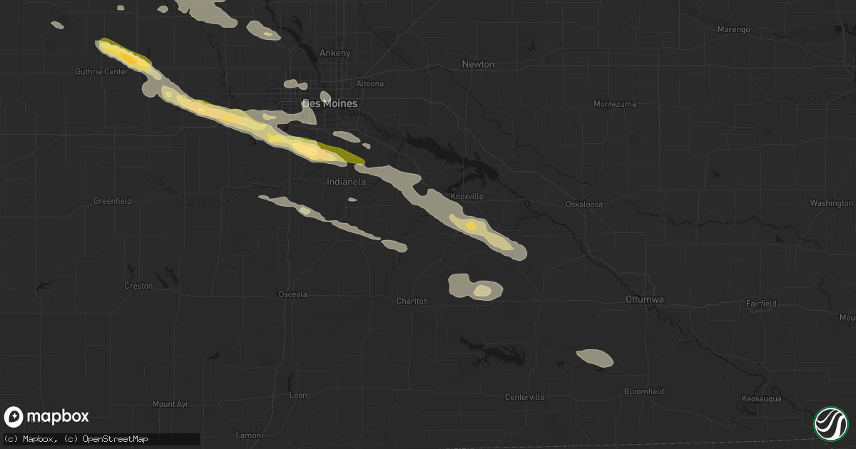 Hail map in Melcher Dallas, IA on October 8, 2026