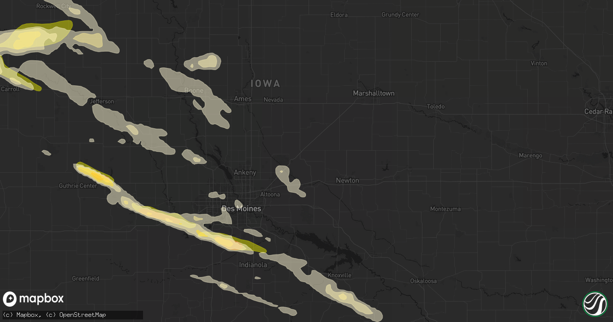 Hail map in Mingo, IA on October 8, 2026
