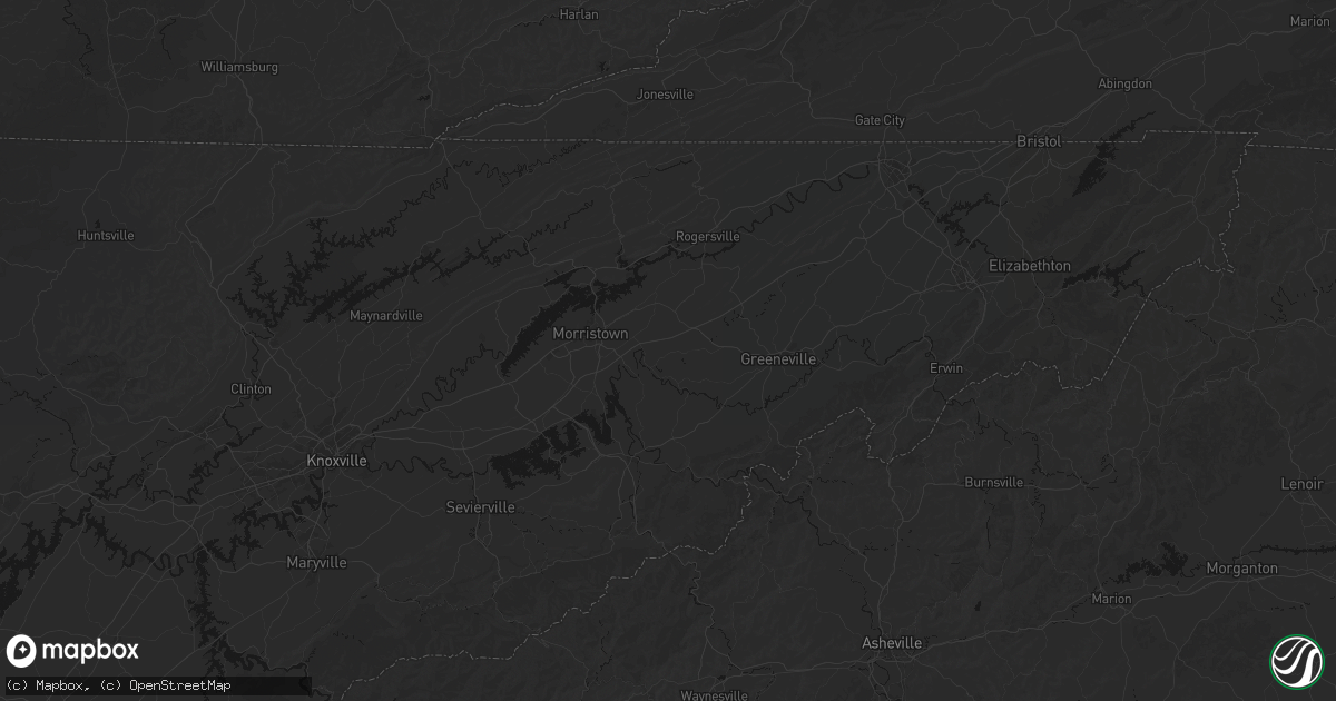 Hail map in Mohawk, TN on October 8, 2026