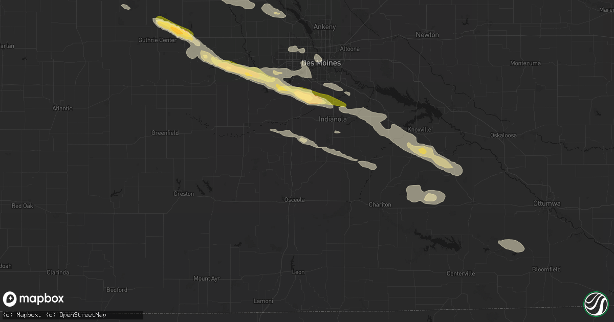 Hail map in New Virginia, IA on October 8, 2026