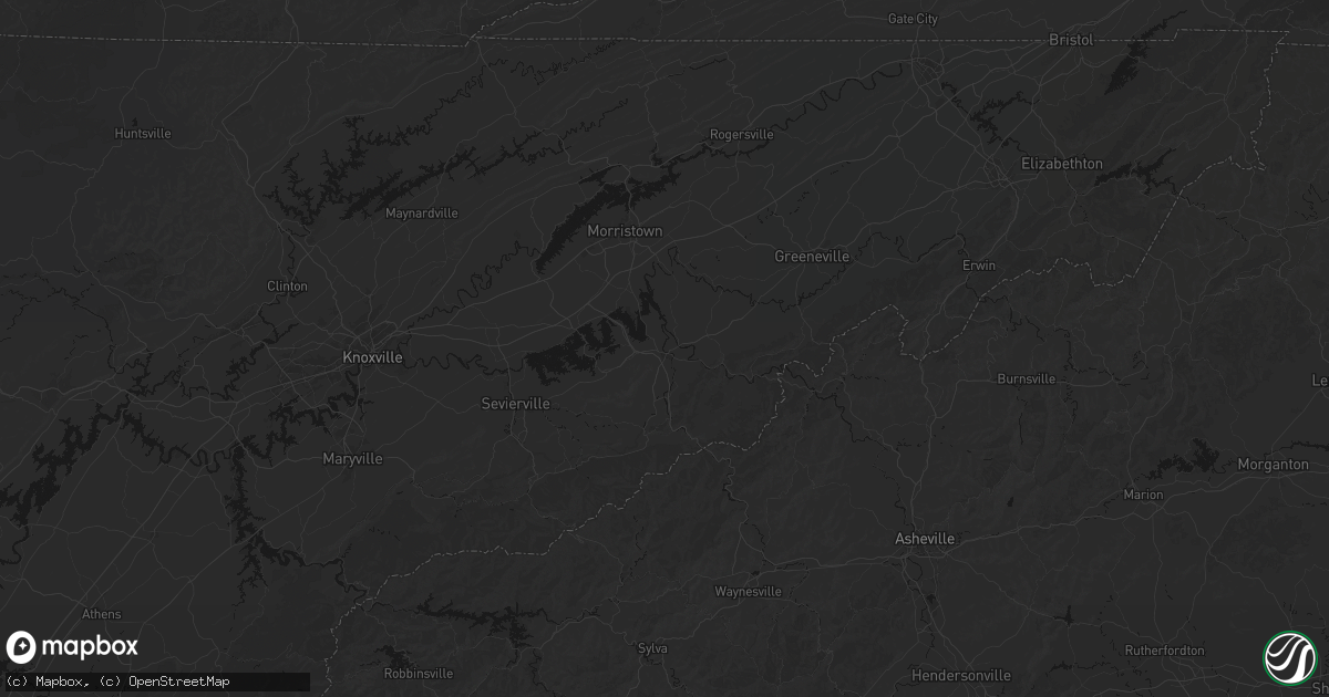 Hail map in Newport, TN on October 8, 2026