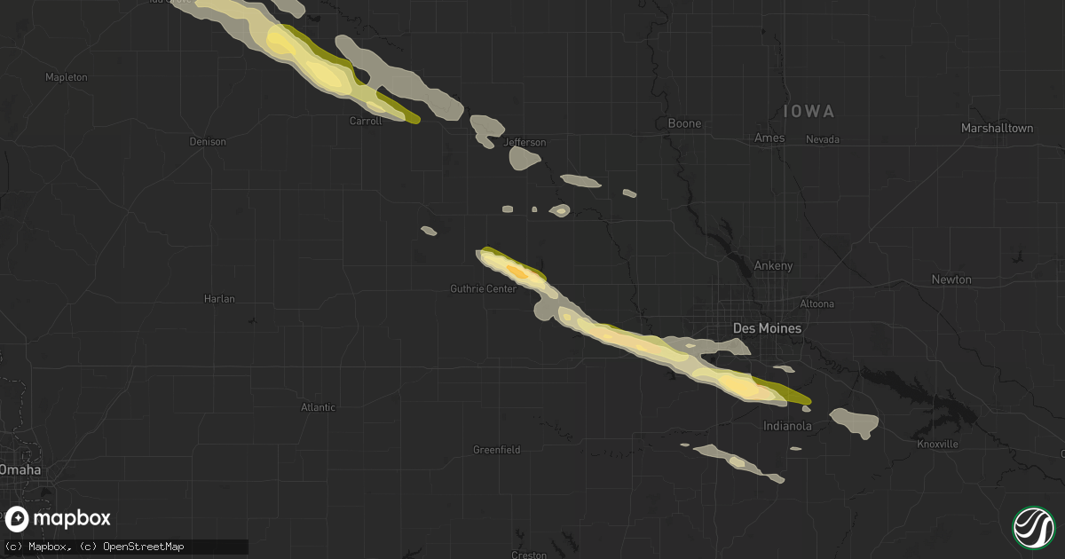 Hail map in Panora, IA on October 8, 2026
