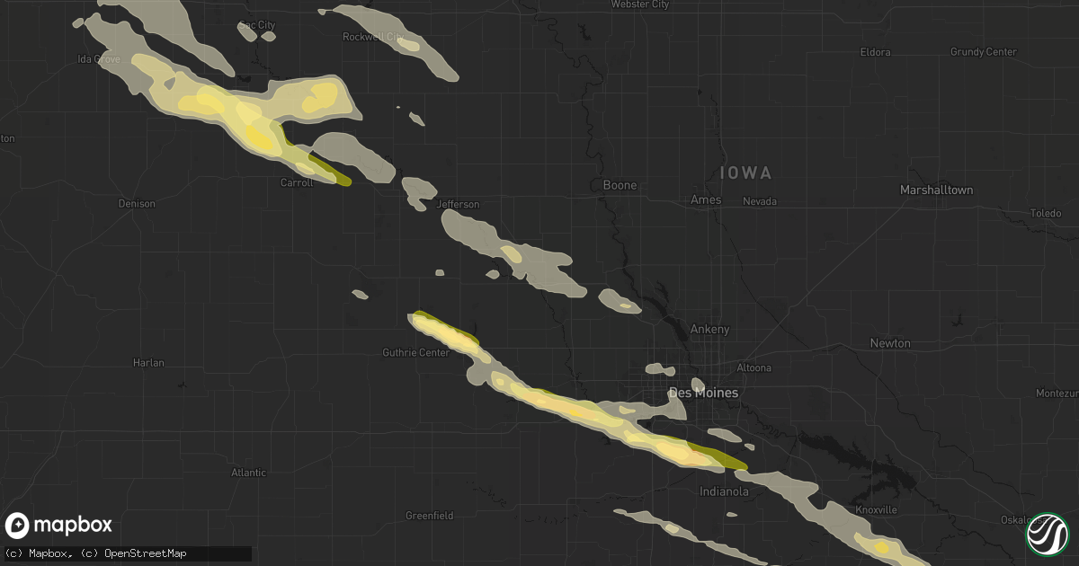 Hail map in Perry, IA on October 8, 2026