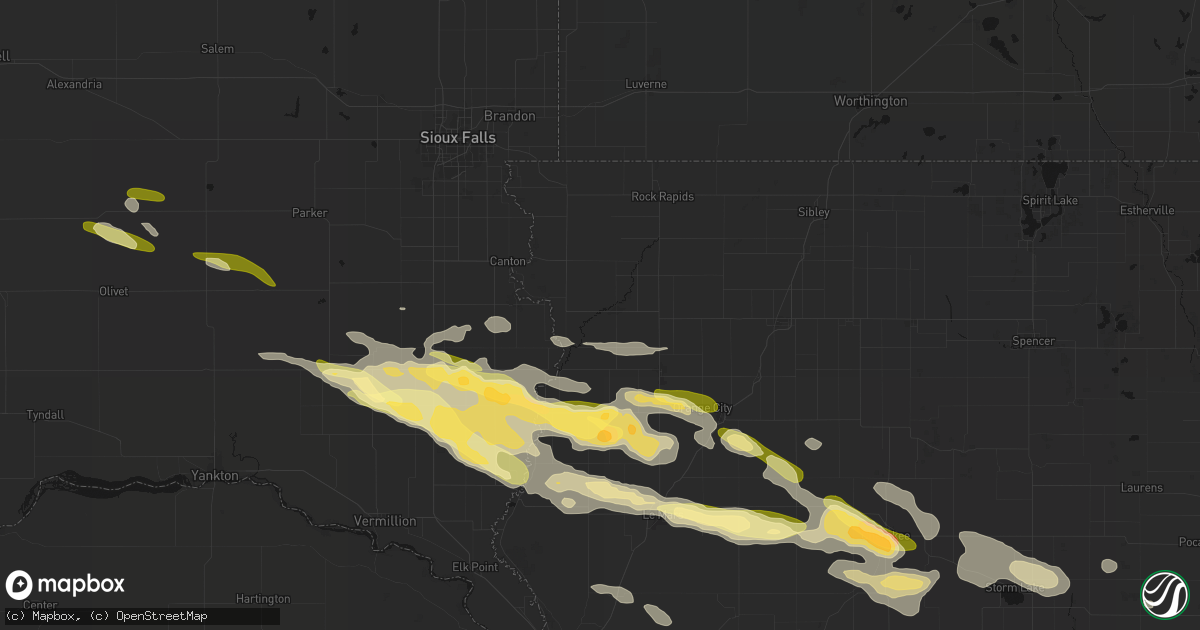 Hail map in Rock Valley, IA on October 8, 2026