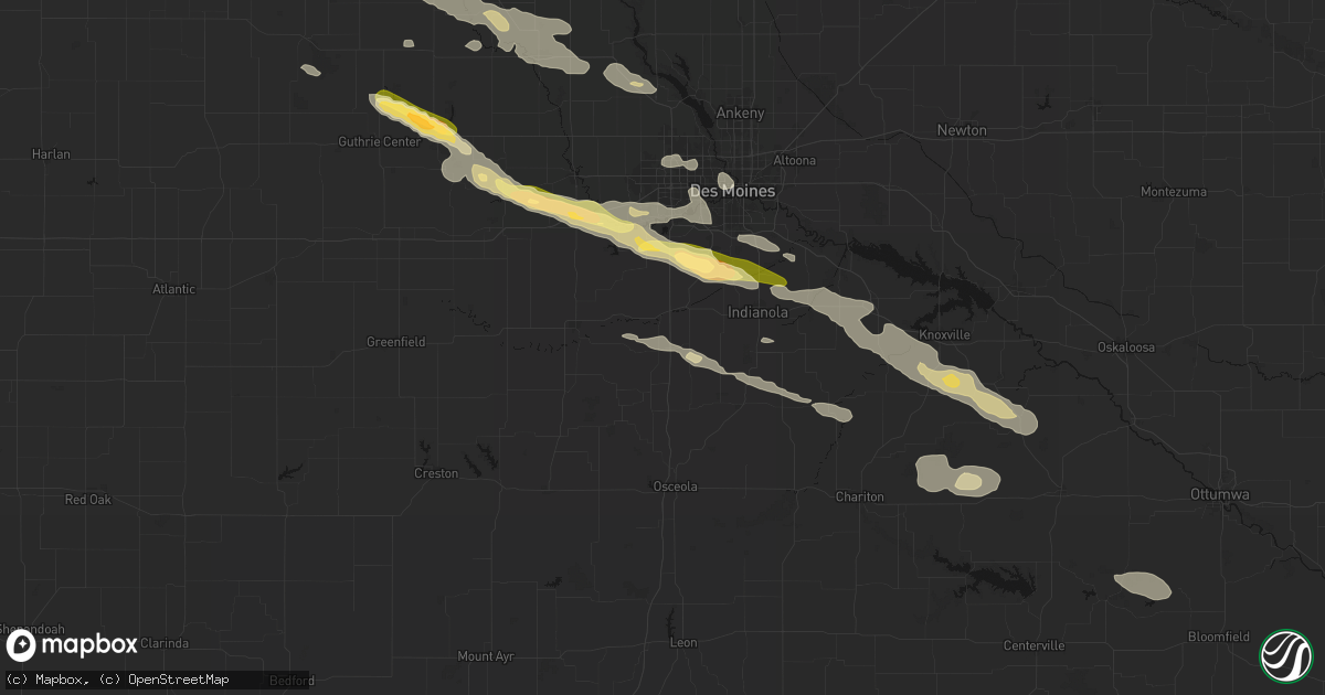 Hail map in Saint Charles, IA on October 8, 2026