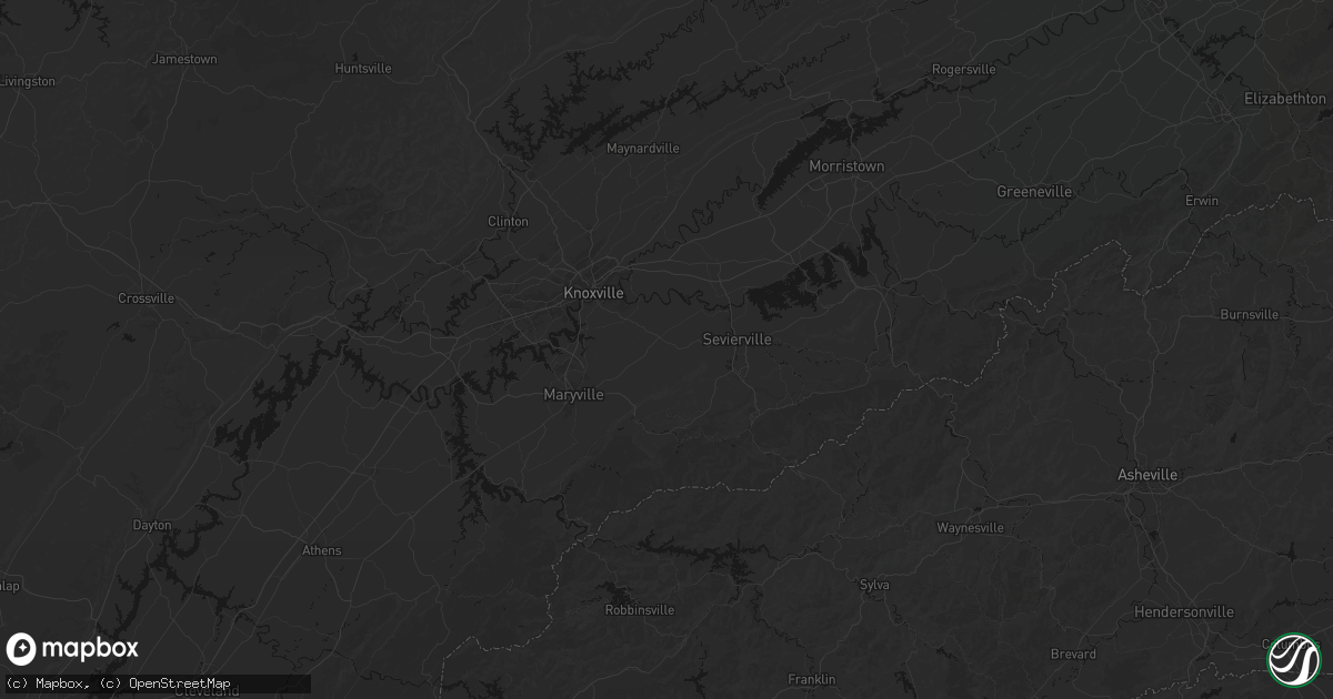 Hail map in Seymour, TN on October 8, 2026