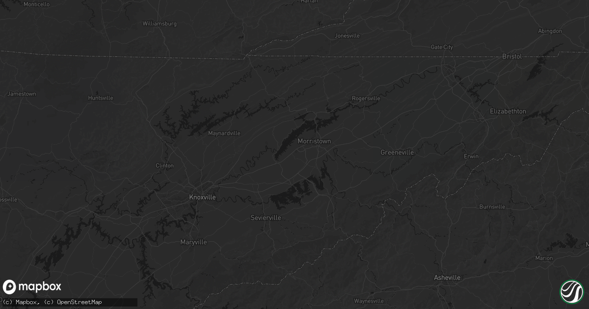 Hail map in Talbott, TN on October 8, 2026