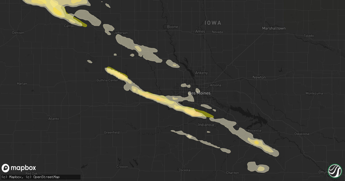 Hail map in Waukee, IA on October 8, 2026