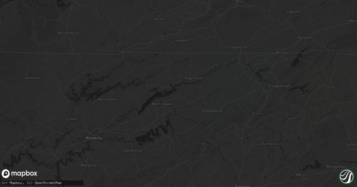 Hail map in Whitesburg, TN on October 8, 2026