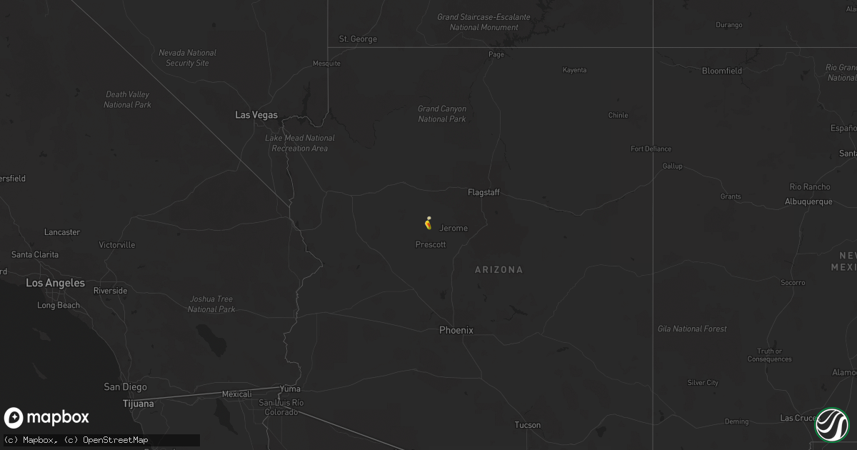 Hail map on October 9, 2014