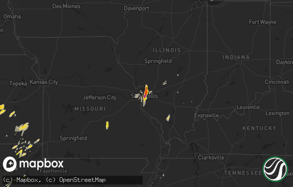 Hail map preview on 10-09-2017