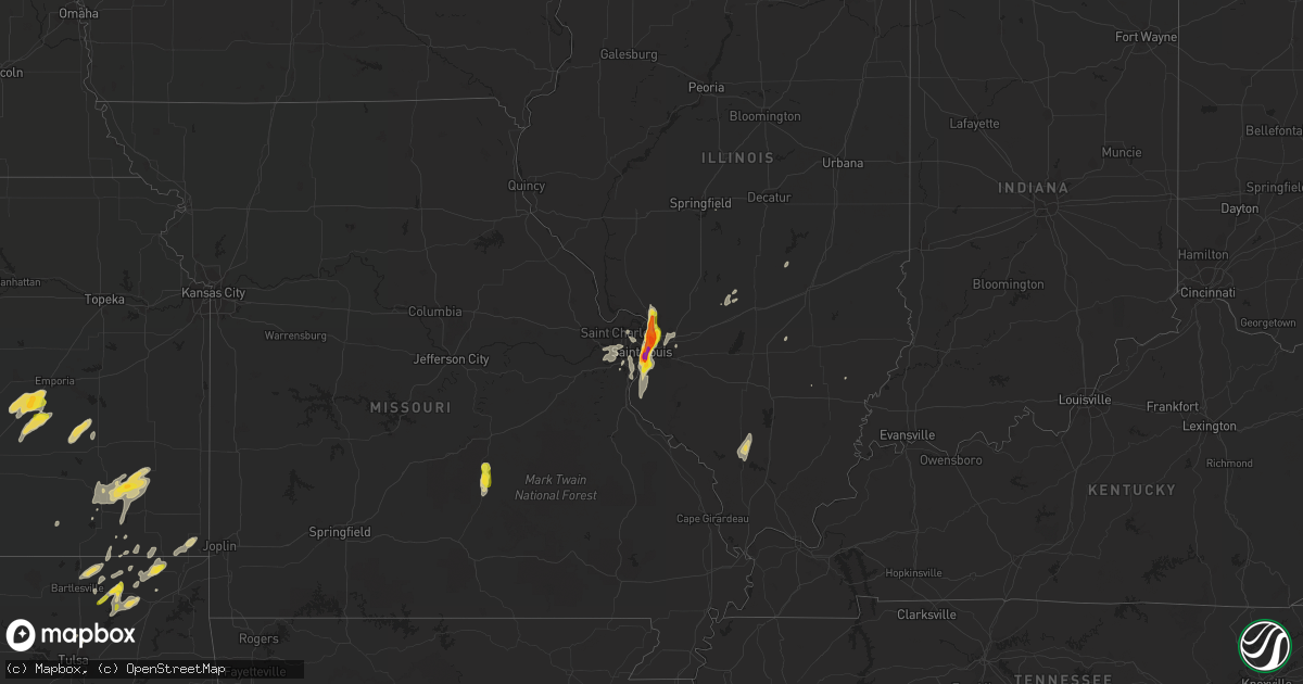 Hail map on October 9, 2017