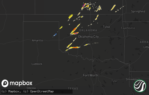 Hail map preview on 10-09-2019