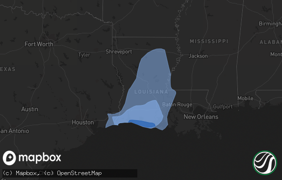 Hail map preview on 10-09-2020