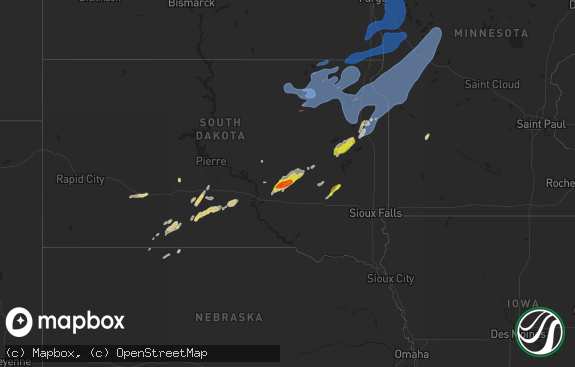 Hail map preview on 10-09-2021