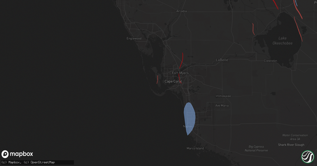 Hail map in Saint James City, FL on October 9, 2024