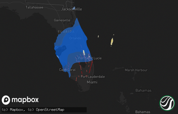 Hail map preview on 10-09-2024